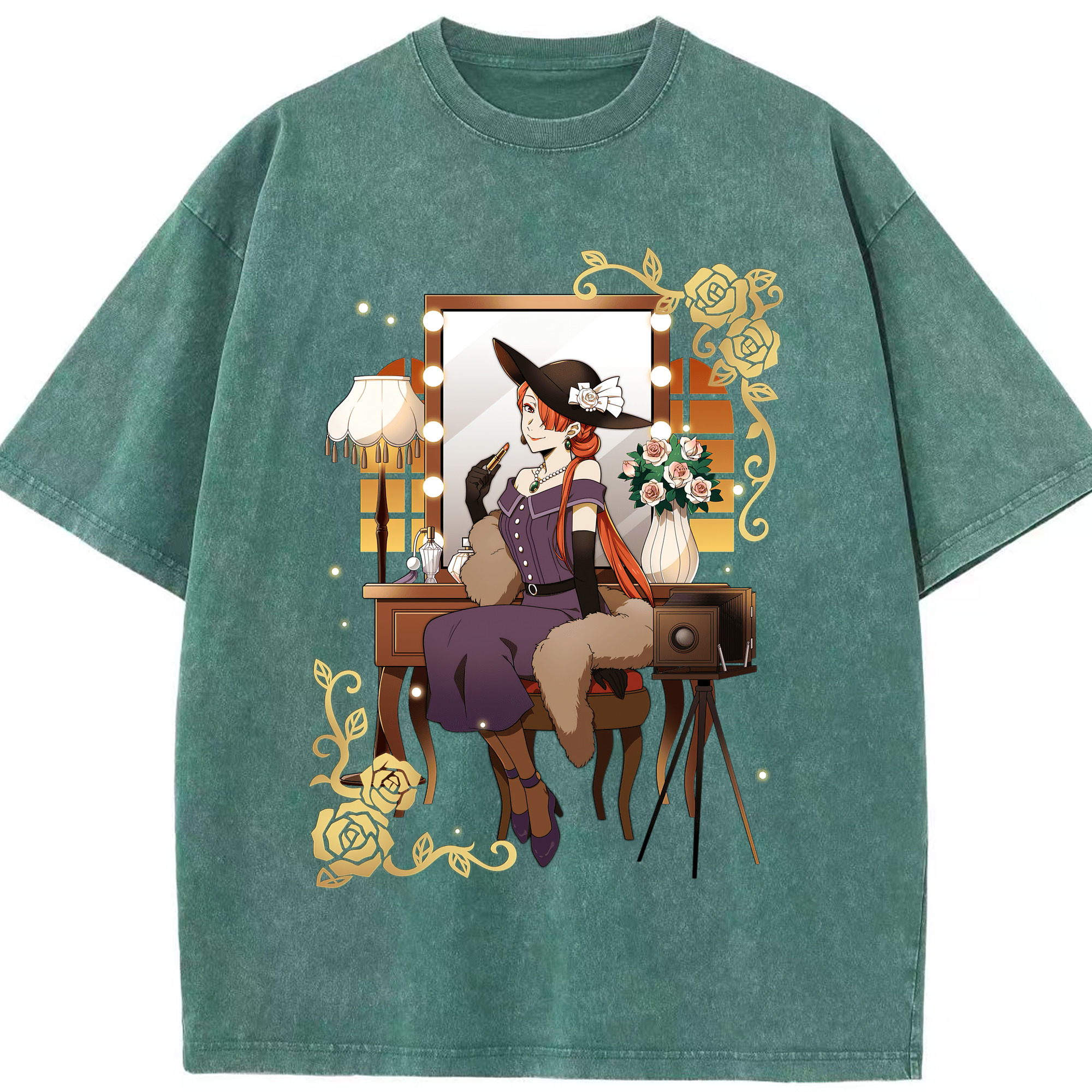 （画像用） 文豪ストレイドッグス Bungo Stray Dogs 綿100% ヴィンテージ風 半袖Tシャツ（フロントプリント）